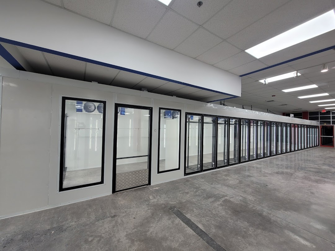 Walk In Coolers Glass Door with Shelves