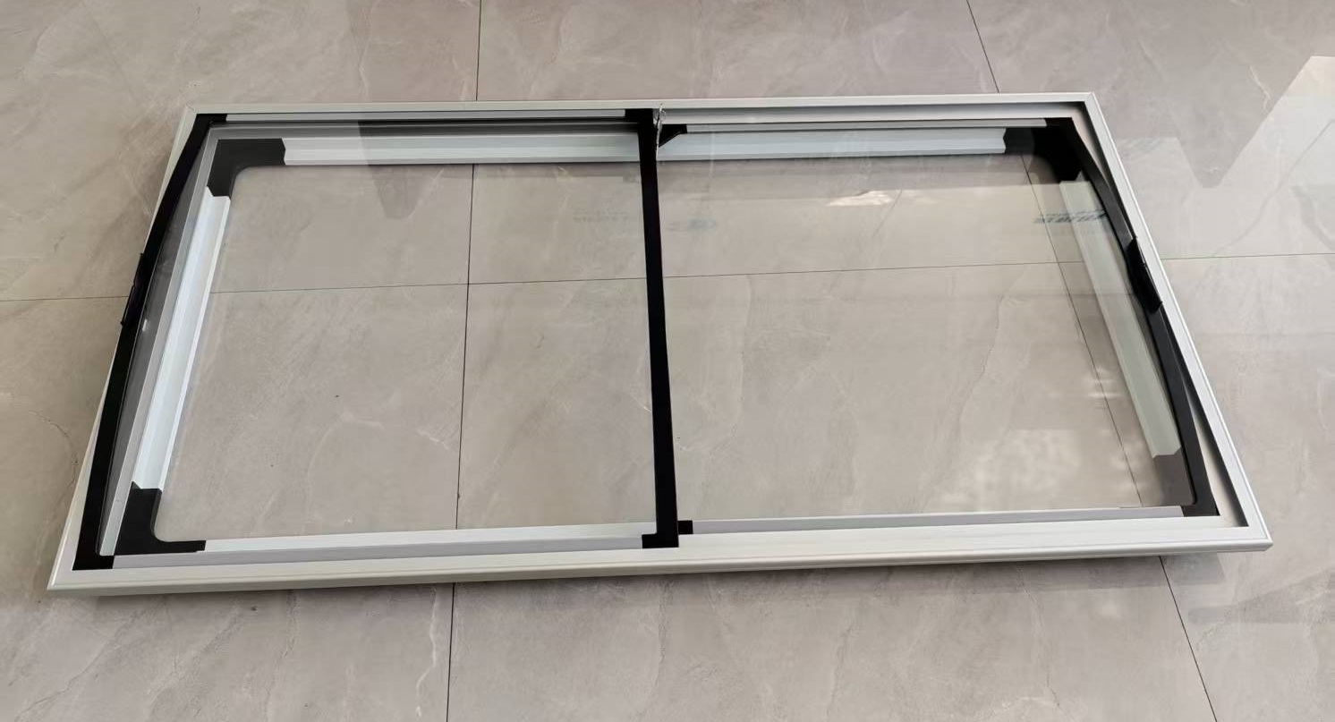 Ice Cream Freezer Glass Door With Adjustable Frame