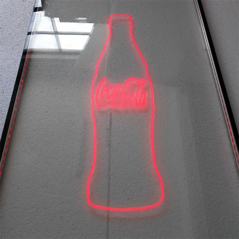 Factory Refrigerator Glass Door With LED Light Display