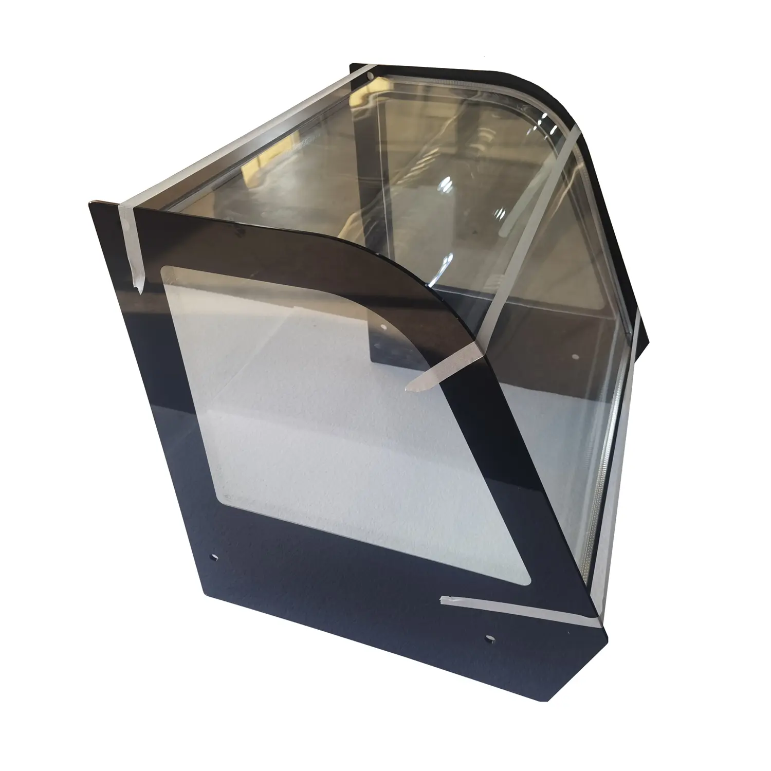 Commercial Custom Shape Flat Curved Silk Screen Tempered Glass
