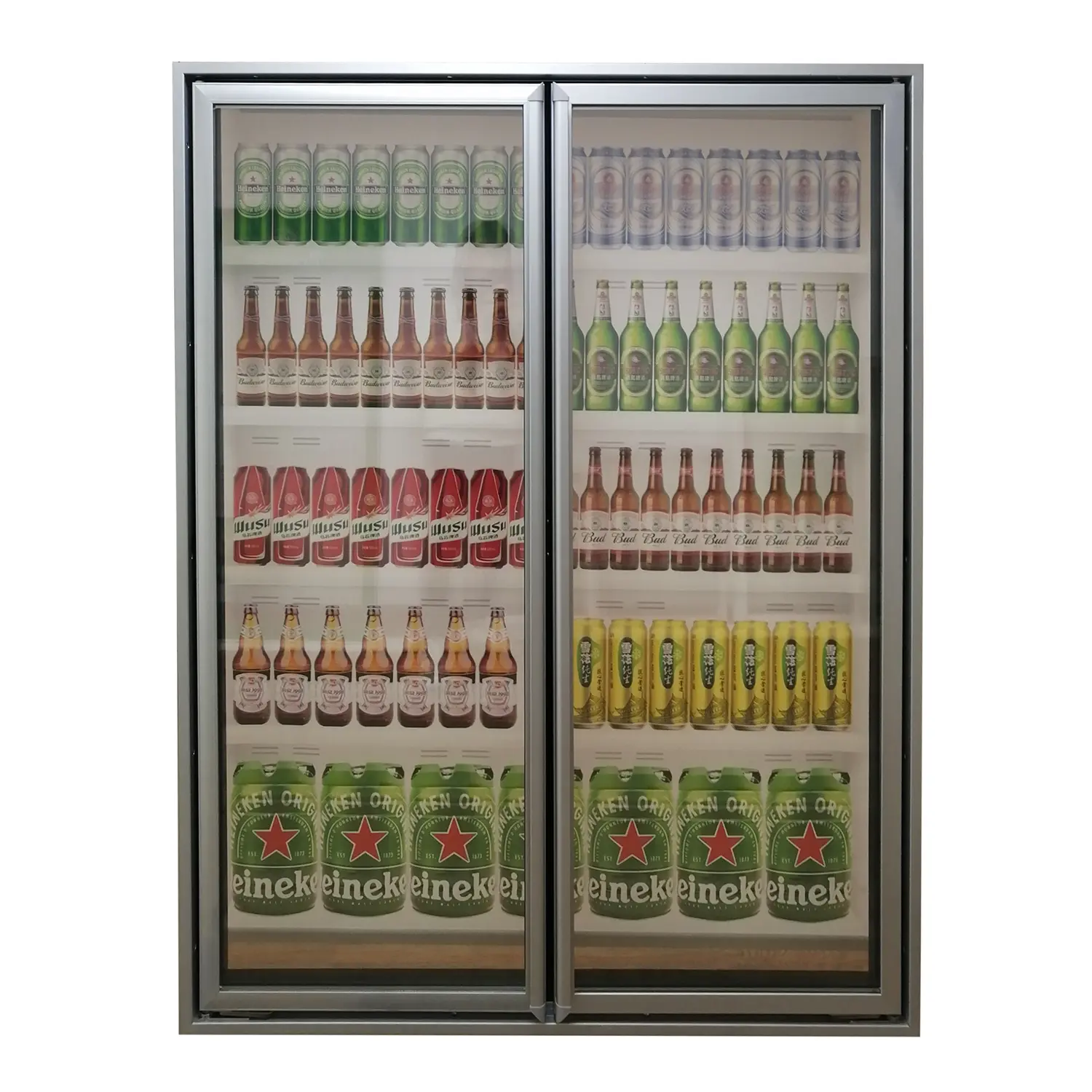 Commercial Walk In Cooler Cold Room Display Glass Door with LED