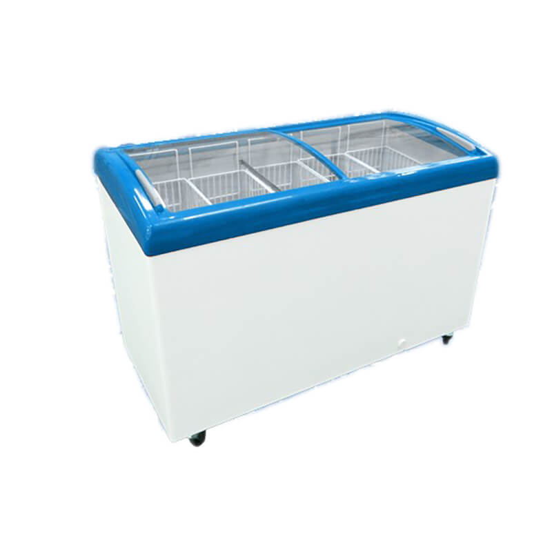 whole injection frame glass door for ice cream freezer