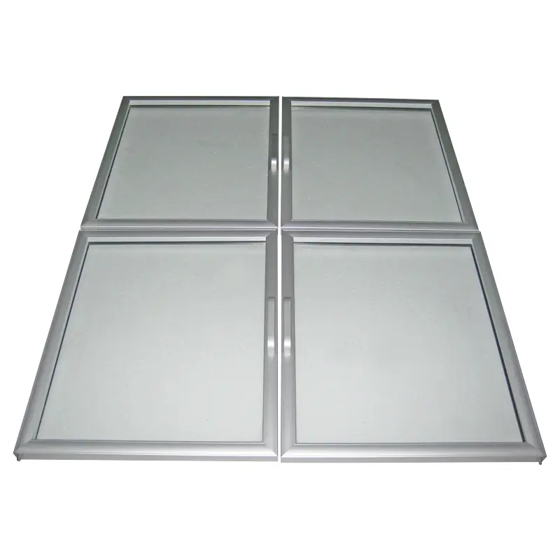 China wholesale Upright Freezer Glass Door - Silver Frame Kitchen Cabinet Glass Door – YUEBANG