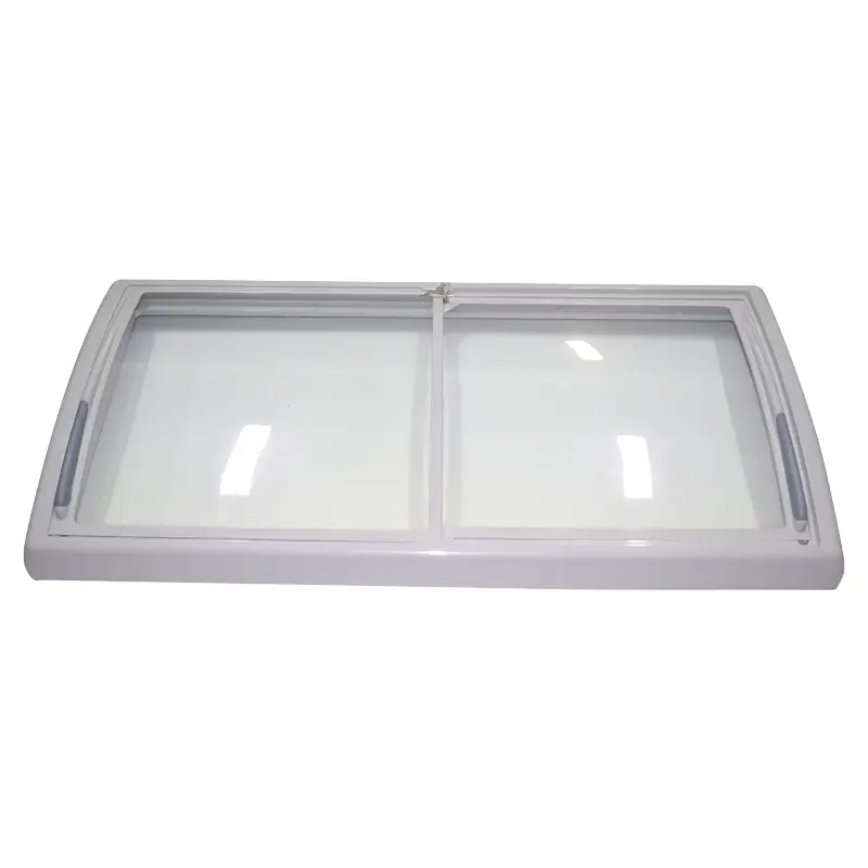 Ice Cream Freezer Curved Frame Glass Door